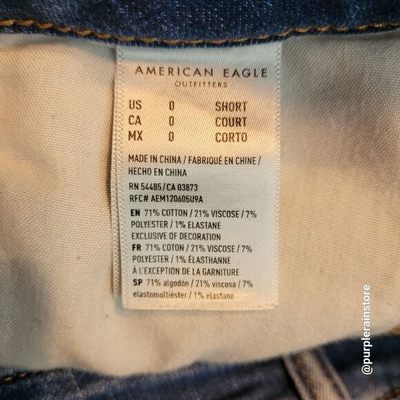 American Eagle Jeans 0 S Hi Rise Jegging Next Level Stretch Medium Light Wash - Picture 6 of 12